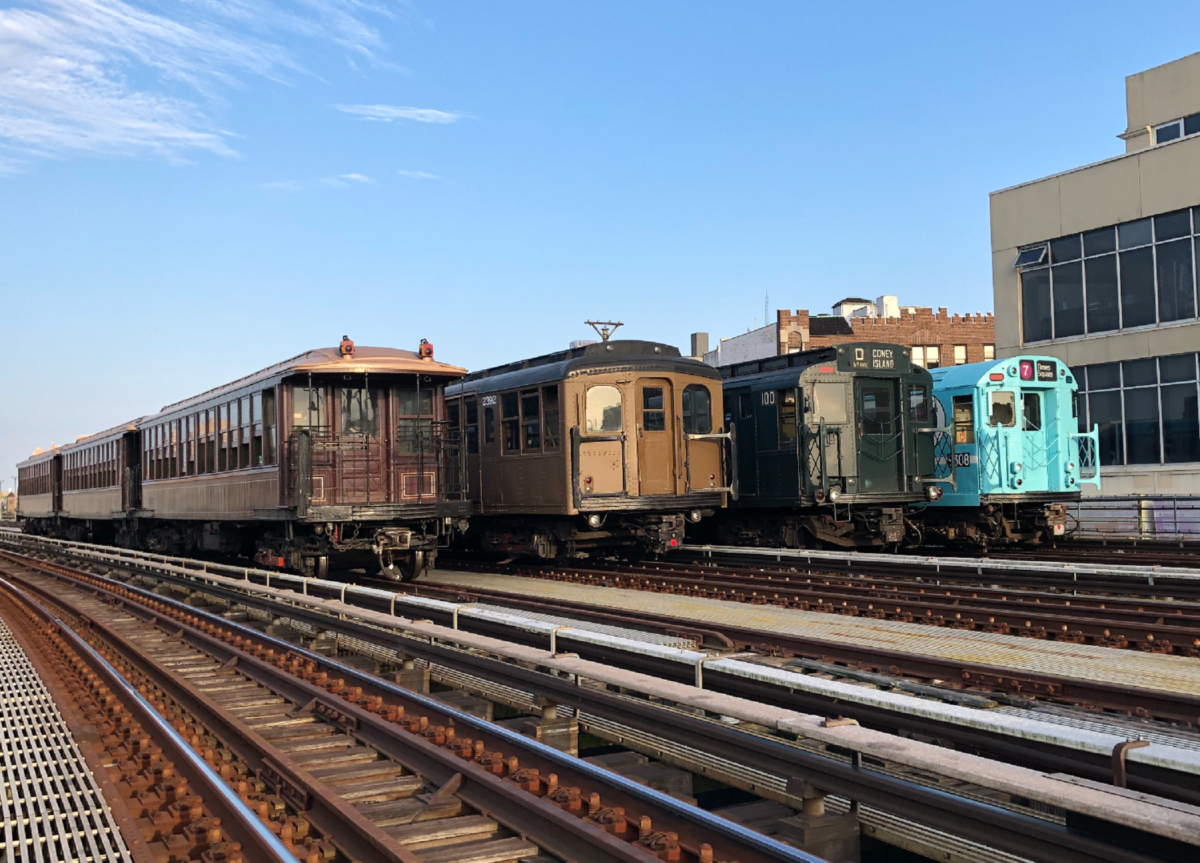 Parade of Trains Lineup Photo by Max New York Transit Museum