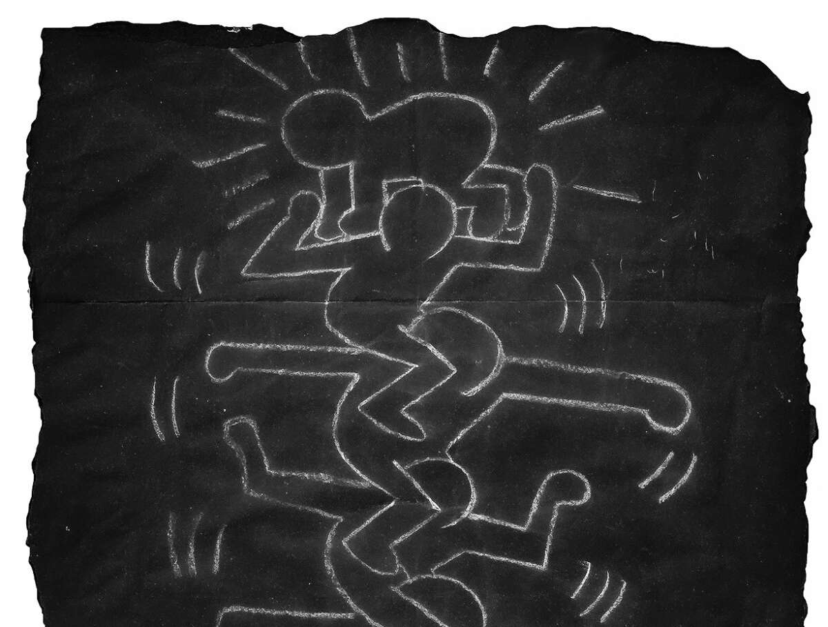 Keith Haring Subway Drawing Cropped - New York Transit Museum