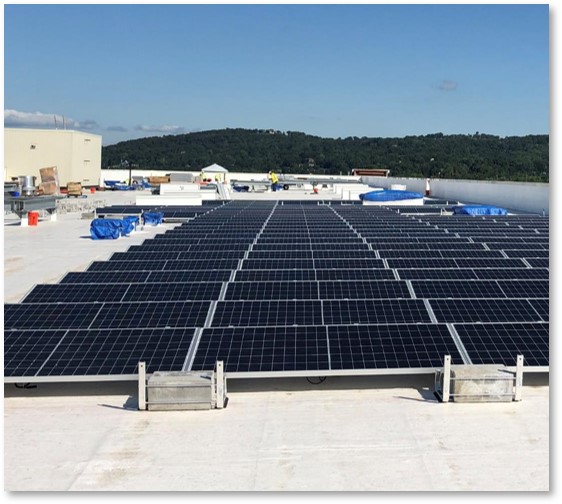 Solar photovoltaics in Harmon Yard