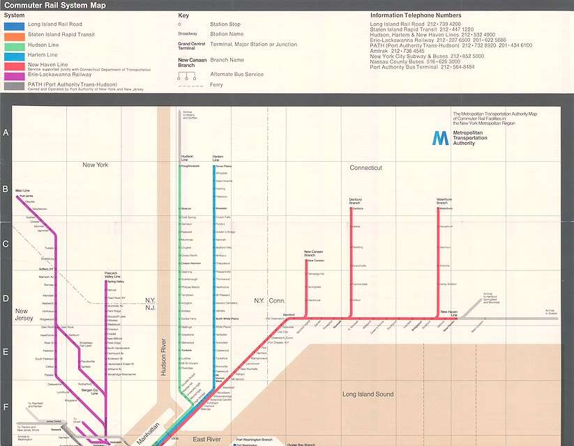 LIRR map 1974 - New York Transit Museum