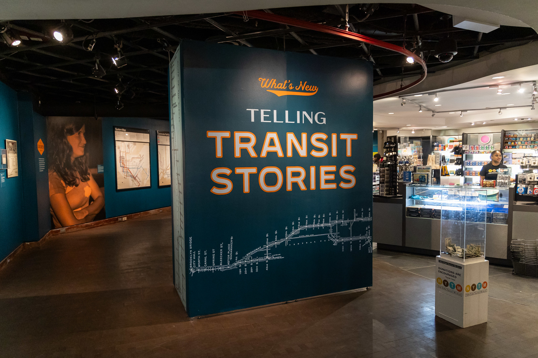 Telling Transit Stories exhibit at the New York Transit Museum's Grand Central Gallery