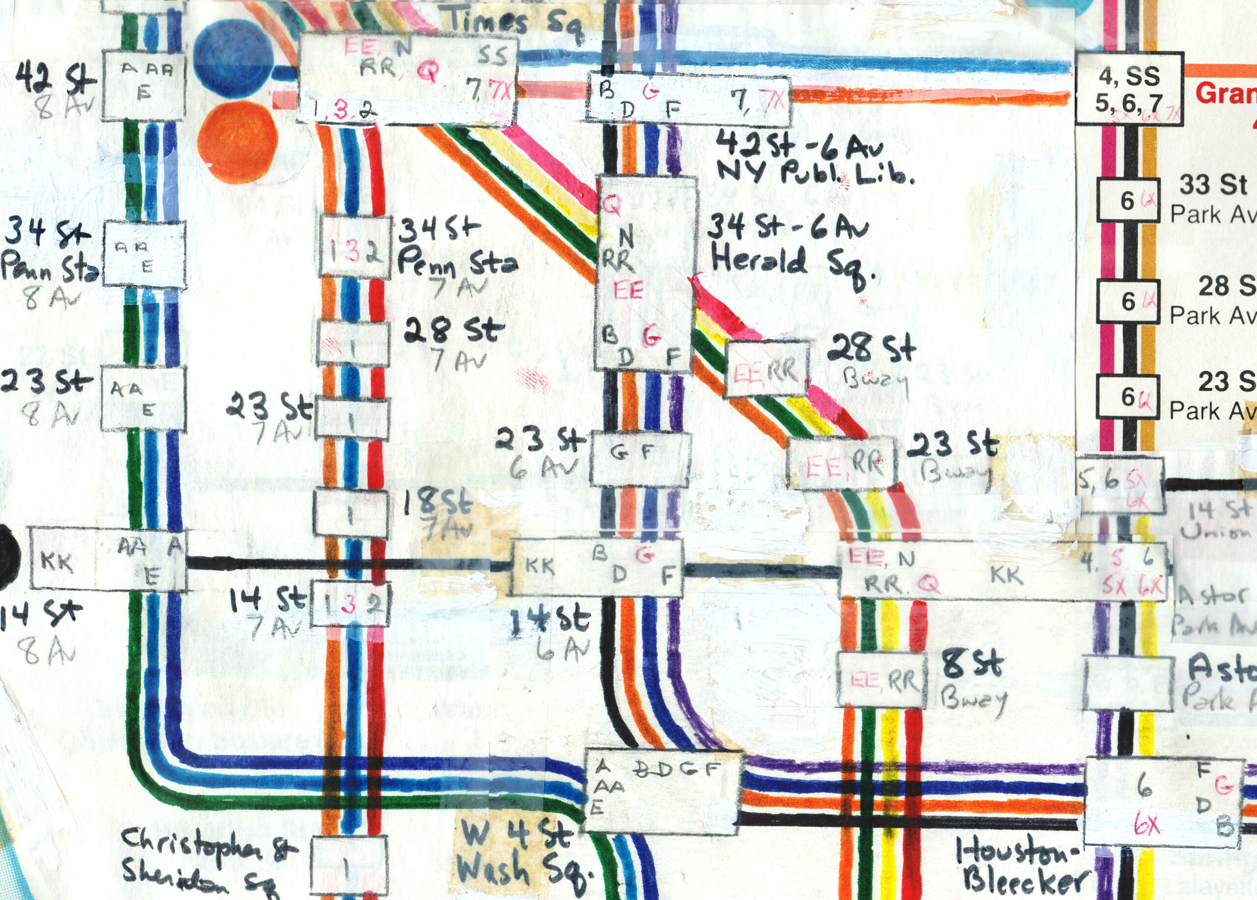 D'Adamo map design sketch from 1968.