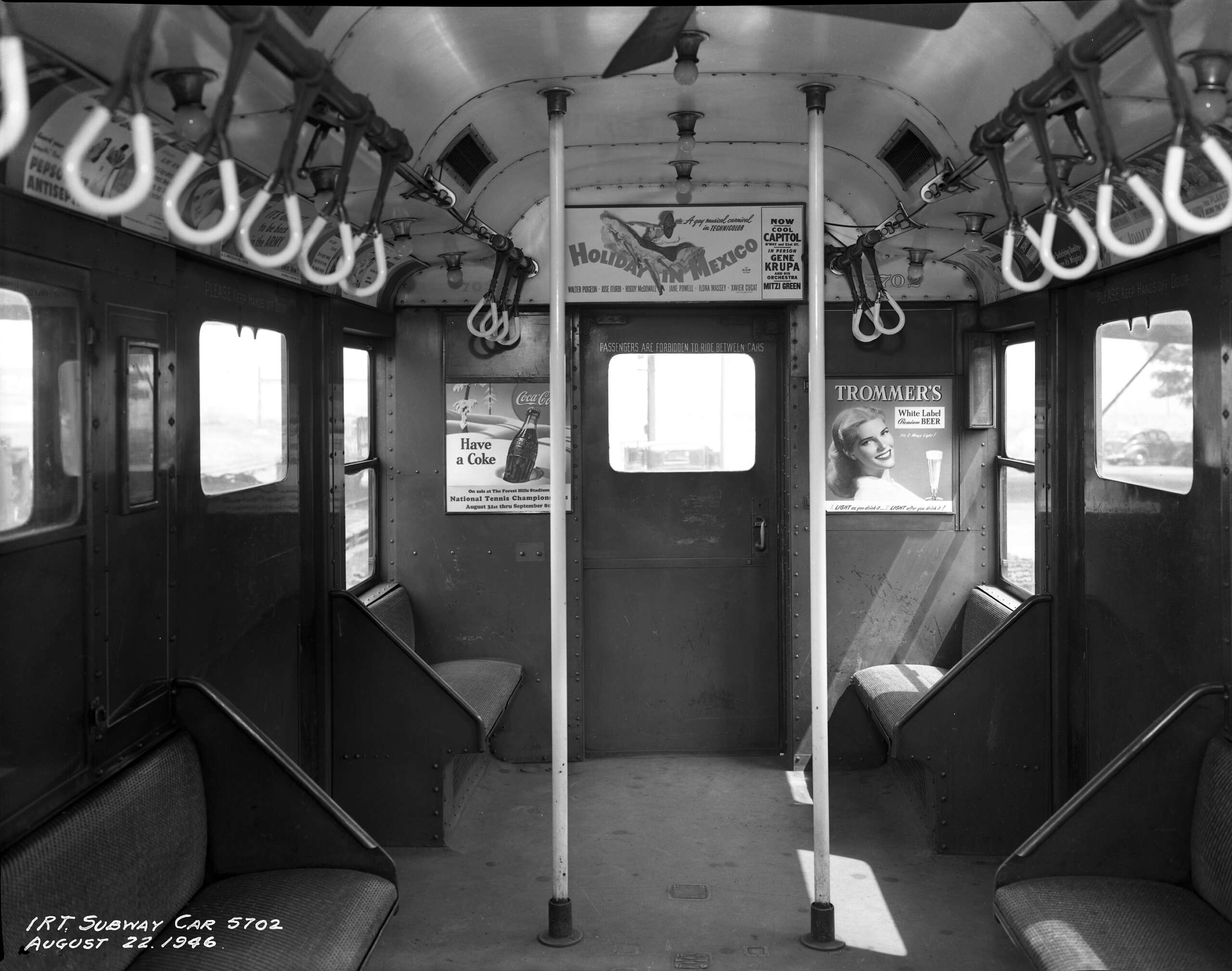 Interior of car #5702, 1946