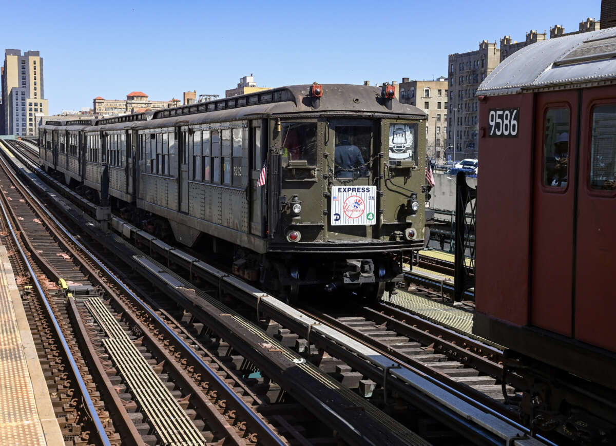 Yankees home opener nostalgia ride, 2023
